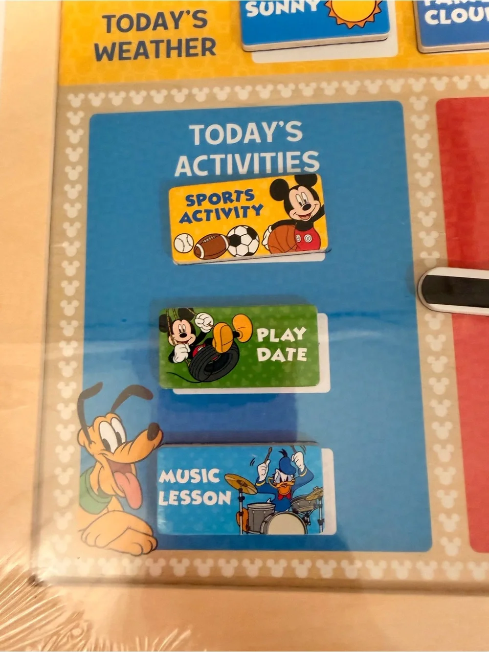 Brend New Melissa & Doug Disney Mickey Mouse Clubhouse Magnetic Daily Calendar